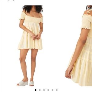 Free People Happy with You Cold Shoulder Minidress